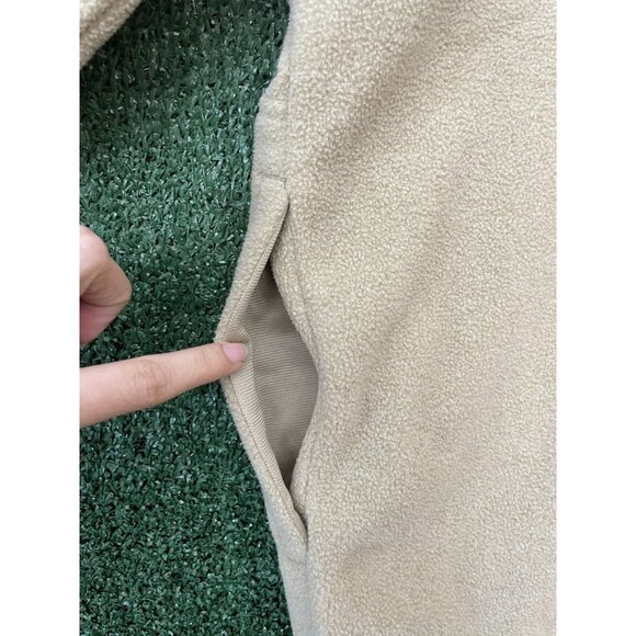 Goodfellow Sweater Shirt Top Beige Tan Pockets Size 2XL 1/4 Zipper NWT Men's - Picture 14 of 14